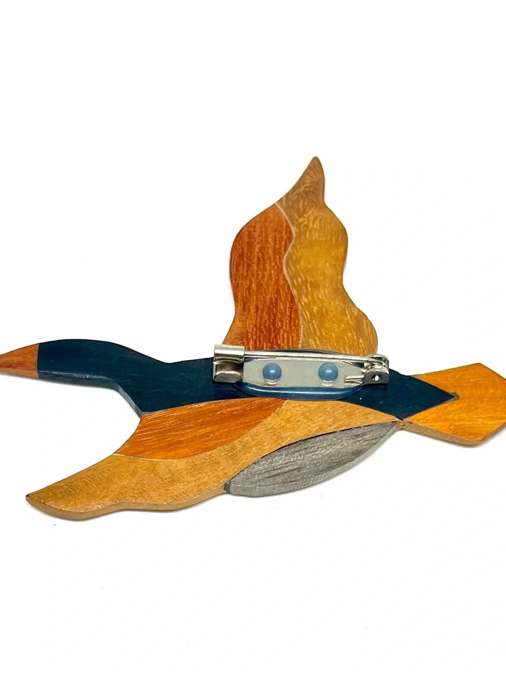 Vintage Wood Flying Duck Pin
